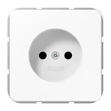 JUNG CD 1510 N WW wandcontactdoos zonder randaarde CD500 alpine wit