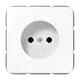 JUNG CD 1510 N WW wandcontactdoos zonder randaarde CD500 alpine wit