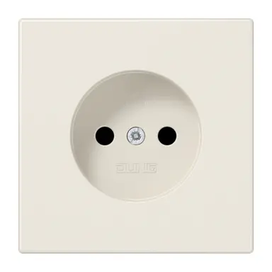 JUNG LS 1910 N wandcontactdoos zonder randaarde LS990 creme