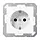 JUNG A 1521 NKI WW wandcontactdoos randaarde Safety+ met schroefklemmen A-range alpine wit
