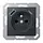 JUNG A 1520 F-15 CA ANM wandcontactdoos penaarde Safety+ met USB type A en C A-range antraciet mat