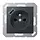 JUNG A 1520 F-18 A ANM wandcontactdoos penaarde Safety+ met USB type A A-range antraciet mat