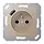 JUNG A 1520 F-18 A CH wandcontactdoos penaarde Safety+ met USB type A A-range champagne