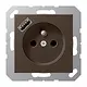 JUNG A 1520 F-18 A MO wandcontactdoos penaarde Safety+ met USB type A A-range mokka