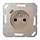 JUNG A 1520 F-18 C CH wandcontactdoos penaarde Safety+ met USB type C A-range champagne