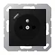 JUNG A 1520 F-18 C SWM wandcontactdoos penaarde Safety+ met USB type C A-range grafietzwart mat