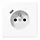JUNG LS 1520 F-18 C WW wandcontactdoos penaarde Safety+ met USB type C LS990 alpine wit