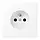 JUNG LS 1520 FKI WWM wandcontactdoos penaarde Safety+ LS990 sneeuwwit mat