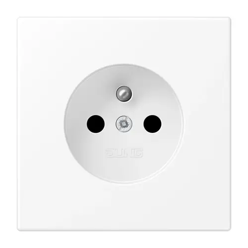 JUNG LS 1520 FKI WWM wandcontactdoos penaarde Safety+ LS990 sneeuwwit mat