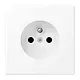 JUNG LS 1520 FKI WWM wandcontactdoos penaarde Safety+ LS990 sneeuwwit mat