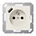 JUNG A 1520 F-18 A wandcontactdoos penaarde Safety+ met USB type A A-range creme