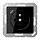 JUNG A 1520 F-18 C SW wandcontactdoos penaarde Safety+ met USB type C A-range zwart