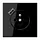 JUNG LS 1520 F-18 A SW wandcontactdoos penaarde Safety+ met USB type A LS990 zwart