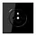 JUNG LS 1520 F-18 C SW wandcontactdoos penaarde Safety+ met USB type C LS990 zwart