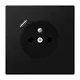 JUNG LS 1520 F-18 C SWM wandcontactdoos penaarde Safety+ met USB type C LS990 grafietzwart mat
