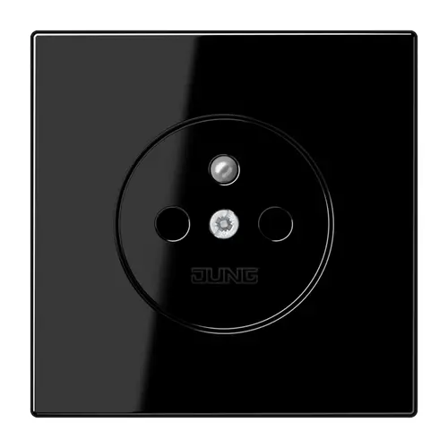 JUNG LS 1520 FKI SW wandcontactdoos penaarde Safety+ LS990 zwart glans