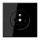 JUNG LS 1520 FKI SW wandcontactdoos penaarde Safety+ LS990 zwart glans
