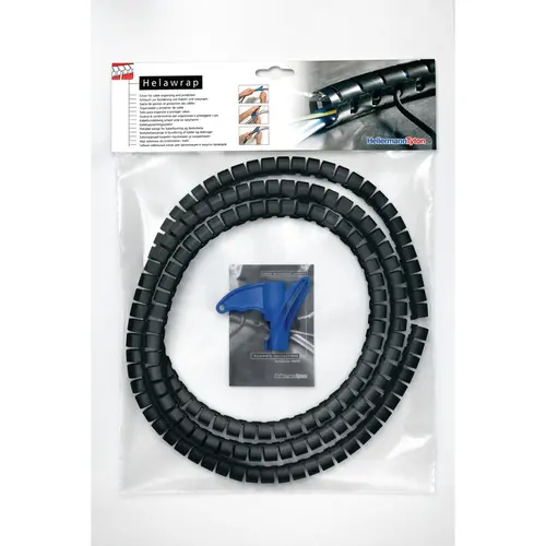 Hellermann HWPP16L2-PP-BK spiraalband 13 - 16 mm met tool zwart 2 meter