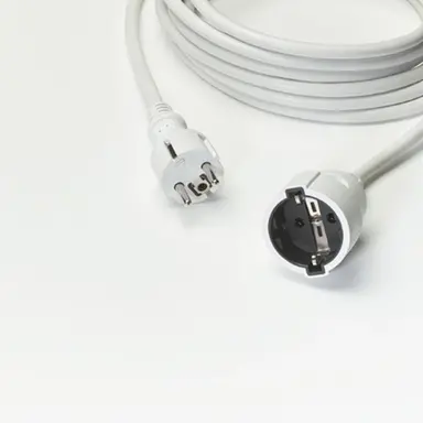 Haka 523300302 koppelverlengsnoer met randaarde 3 x 1,5 mm² 2 meter wit