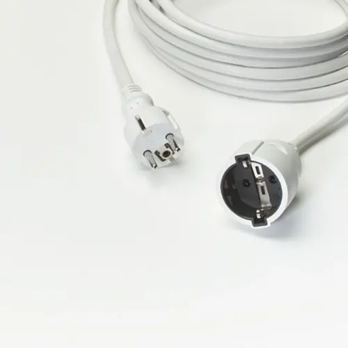 Haka 523300303 koppelverlengsnoer met randaarde 3 x 1,5 mm² 3 meter wit