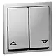 PEHA 20.544.702 schakelwip 2-voudig jaloezie Nova aluminium