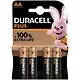 Duracell MN1500 PLUS alkaline AA batterij 4 stuks