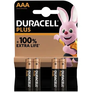 Duracell MN 2400 PLUS BLS alkaline AAA batterij 4 stuks