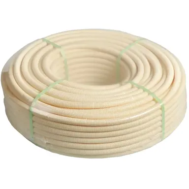 Attema AT9520 flexibele buis 19 mm 3/4 PVC creme rol 100 meter