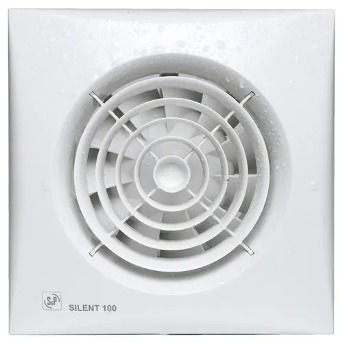 Soler & Palau SILENT-100 CHZ muurinbouwventilator 12V met instelbare nalooptimer en hygrostaat SILENT - 100 CHZ wit