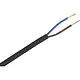 Donne PLAT2X0.75ZW R100 vinylmantelsnoer plat 2 X 0.75 mm² rol 100 meter zwart
