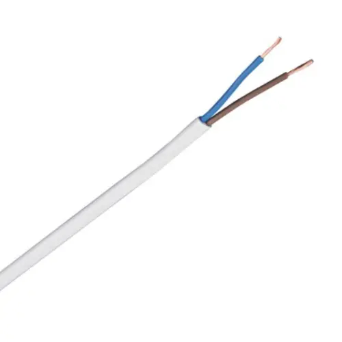 Donne PLAT2X0.75WT R100 vinylmantelsnoer plat 2 X 0.75 mm² rol 100 meter wit