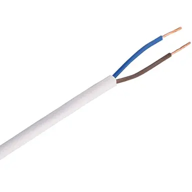 Donne VMVL ECA 2X1 WT vinylmantelleiding rond 2 x 1 mm² rol 100 meter wit