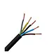 Donne VMVL ECA 5G1 ZW vinylmantelleiding rond 5 x 1 mm² rol 100 meter zwart