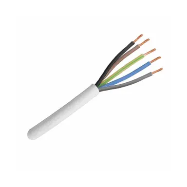 Donne VMVL ECA 5G1 WT vinylmantelleiding rond 5 x 1 mm² rol 100 meter wit