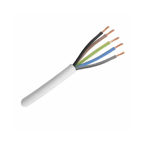 Donne VMVL ECA 5G1 WT vinylmantelleiding rond 5 x 1 mm² rol 100 meter wit
