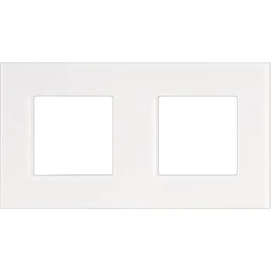 Niko 241-76800 afdekraam 2-voudig Pure liquid snow white