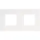 Niko 241-76800 afdekraam 2-voudig Pure liquid snow white