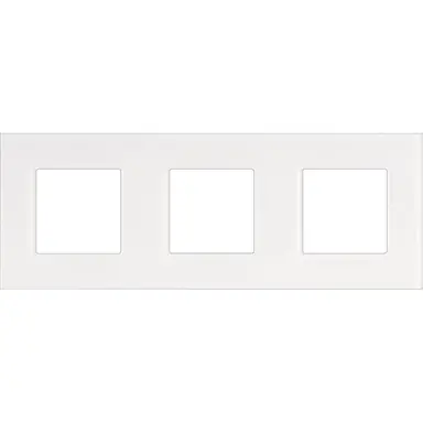 Niko 241-76700 afdekraam 3-voudig Pure liquid snow white