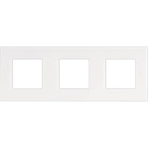 Niko 241-76700 afdekraam 3-voudig Pure liquid snow white