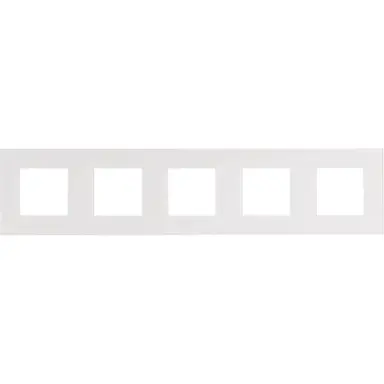 Niko 241-76005 afdekraam 5-voudig Pure liquid snow white