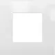 Niko 241-76100 afdekraam 1-voudig Pure liquid snow white