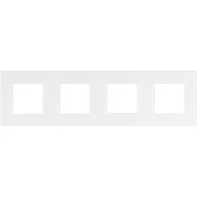 Niko 241-76400 afdekraam 4-voudig Pure liquid snow white