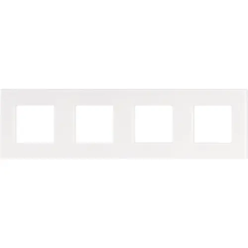 Niko 241-76400 afdekraam 4-voudig Pure liquid snow white