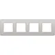 Niko 102-76400 afdekraam 4-voudig Original light grey