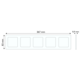 Niko 102-76005 afdekraam 5-voudig Original light grey