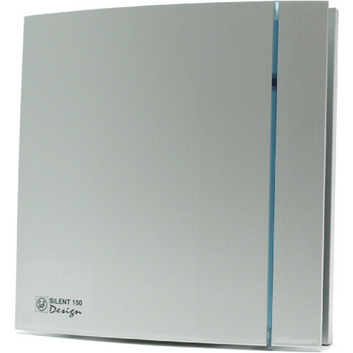Soler & Palau SILENT-100 CZ SILVER DESIGN - 3C muurinbouwventilator SILENT DESIGN - 100 CZ zilver C3