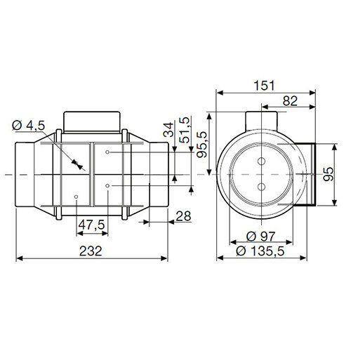 Soler & Palau TD-160/100 N SILENT buisventilator