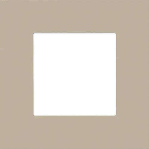 Niko 166-76100 afdekraam 1-voudig Pure steel champagne coated