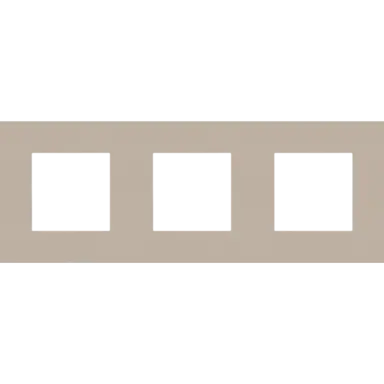 Niko 166-76700 afdekraam 3-voudig Pure steel champagne coated