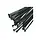 Hellermann t50r w bk c1 bundelband 4.6 x 200 mm zwart 100 stuks